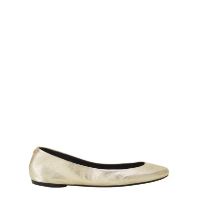  Women&#39;s The Ballerina Flat In Metallic Leather