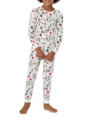 Unisex Printed Long Sleeved Pajama Set, Little Kid, Big Kid - Exclusive
