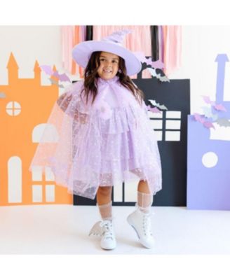 Girls' Girly Witch Dress Up Kit - Ages 3+