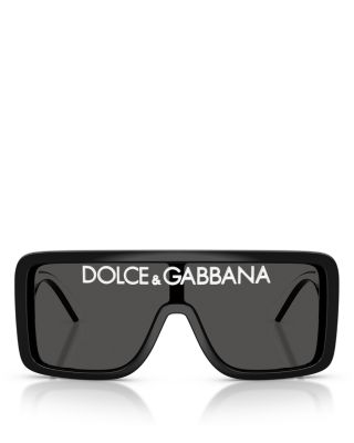 Rectangular Shield Sunglasses, 134mm