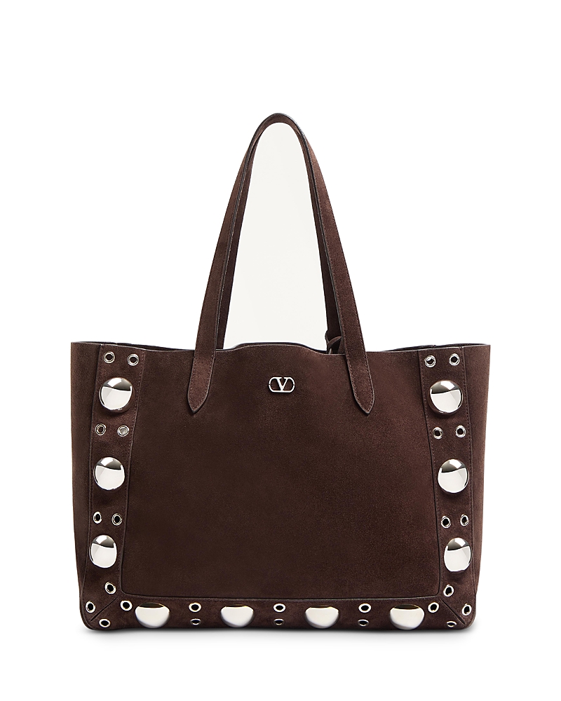 Valentino Garavani Nellcote Medium Shopping Tote Bag in Suede