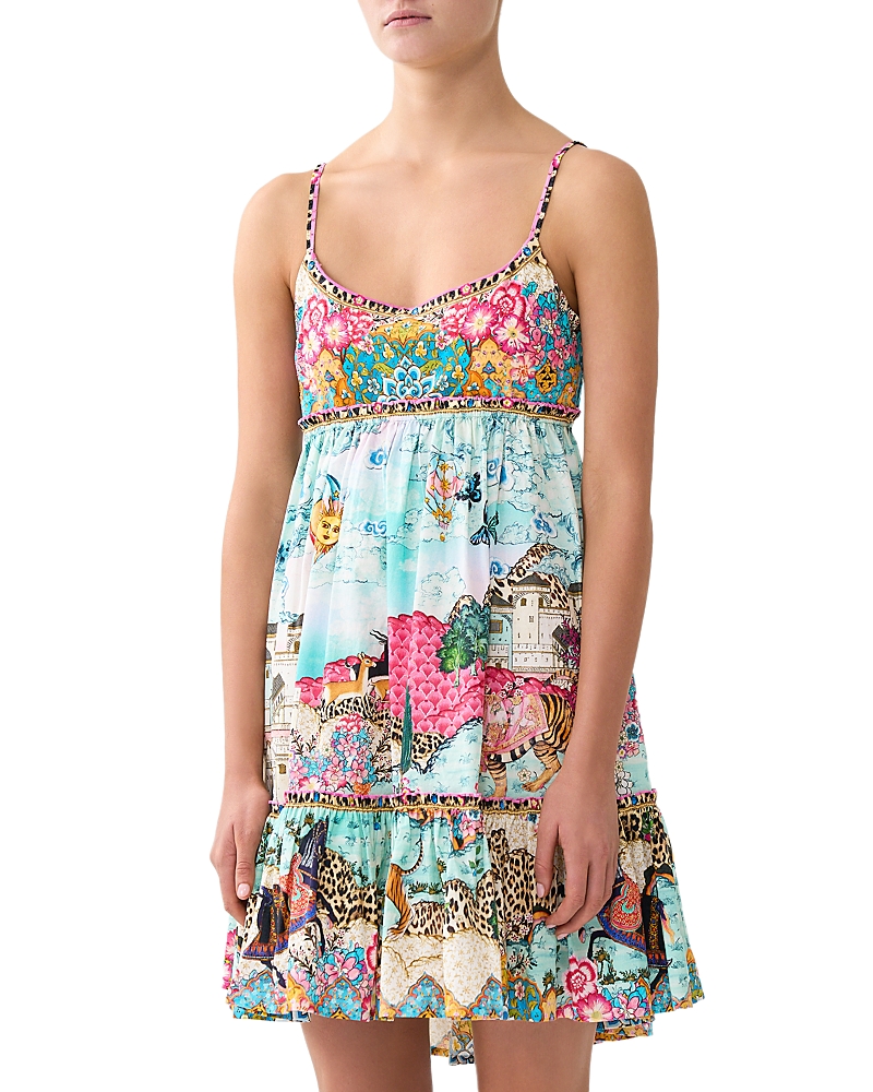 Camilla Printed Scoop Neck Dress Swim Cover-Up