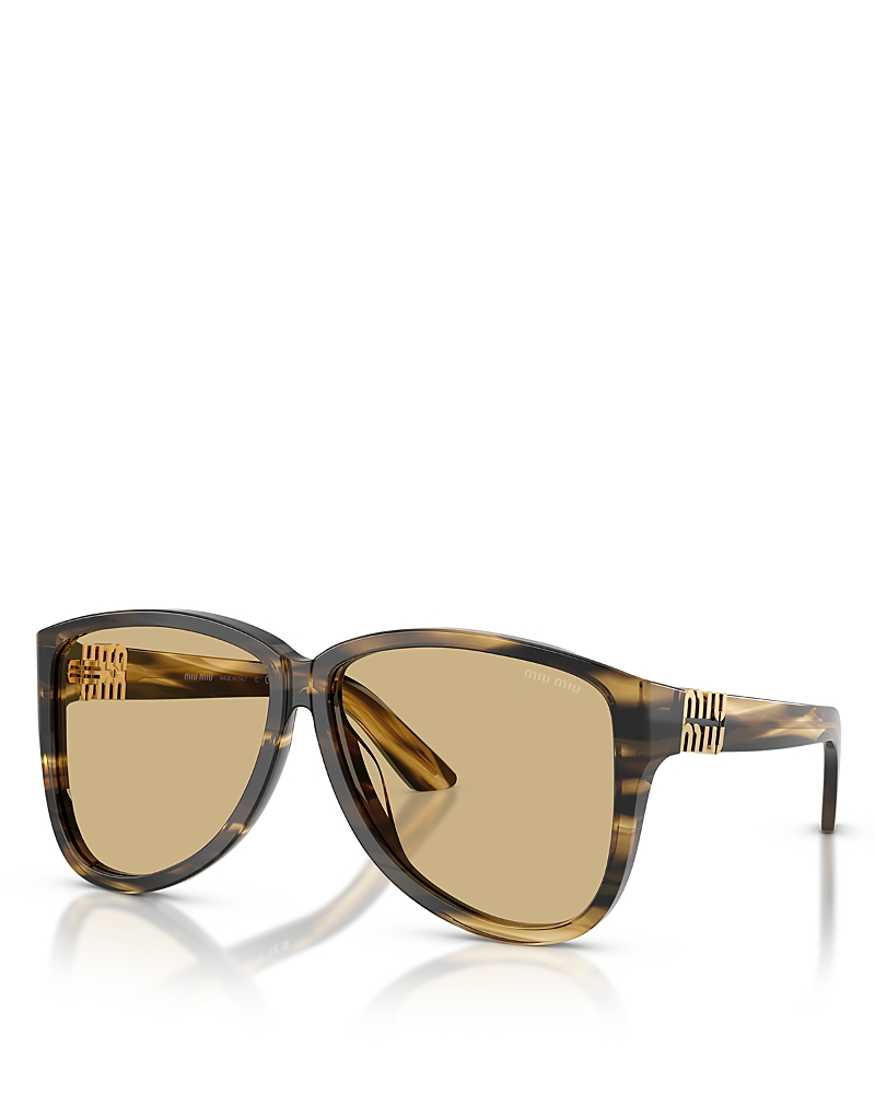 Miu Miu Aviator Sunglasses, 61mm