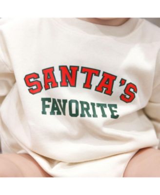 Boy's Santa's Favorite Christmas Long Sleeve Romper - Baby