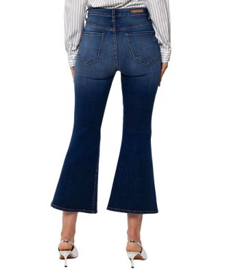 Mid Rise Chloe Capri in a Medium Blue