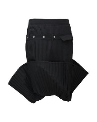 Pleated Overturn Skirt