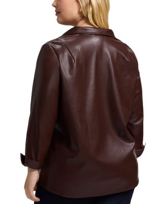 Agnes Faux Leather Shirt
