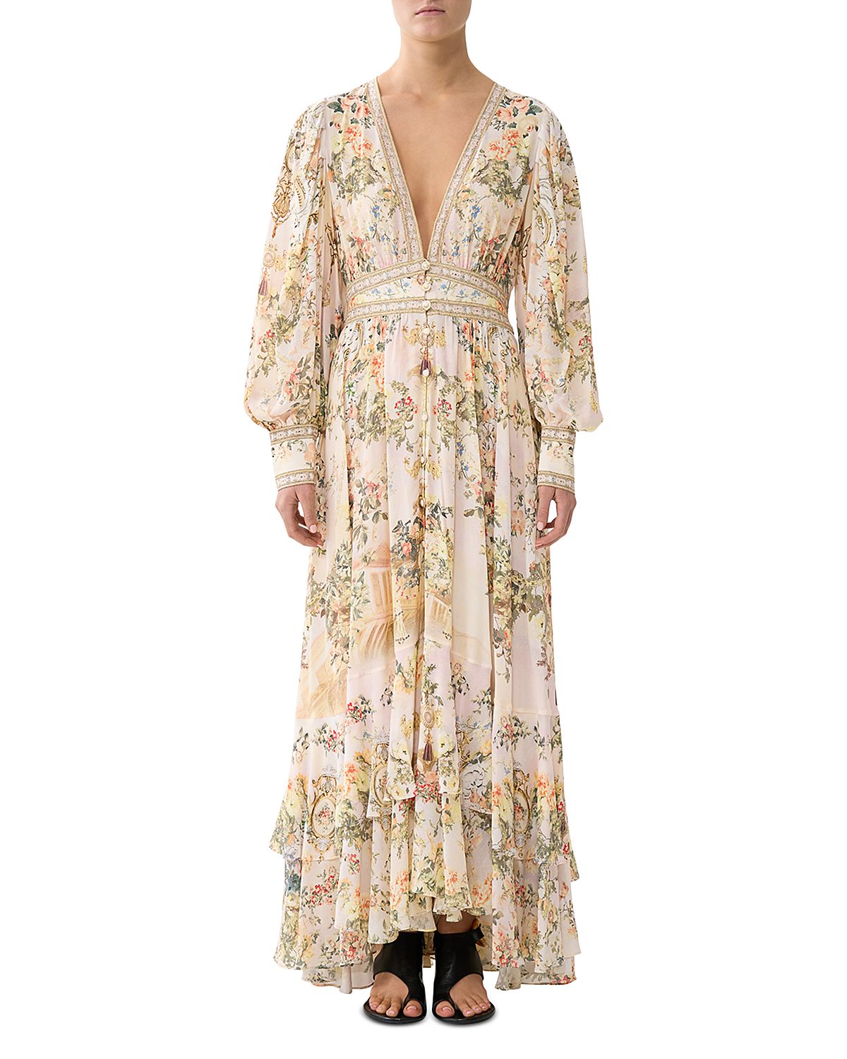 Camilla Long Button Front Dress