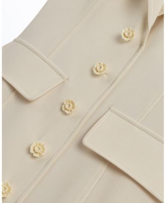 Floral Button Detailed Maxi Dress