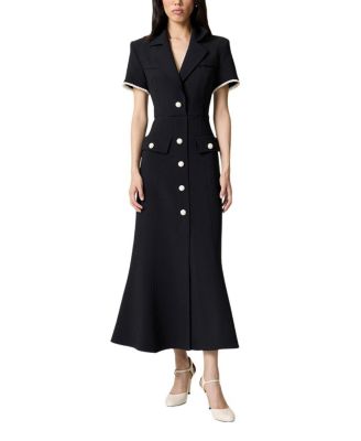 Floral Button Detailed Maxi Dress