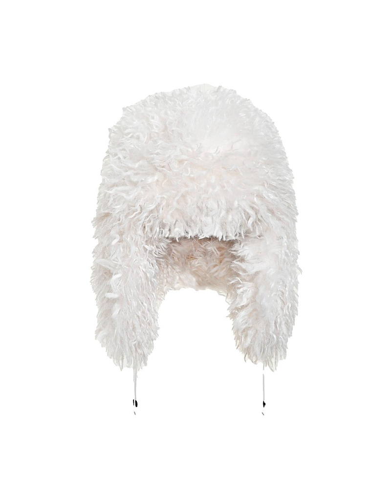 Rudsak Darby Faux Fur Unisex Aviator Hat In White