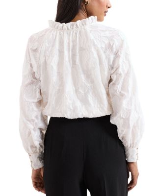 Amal Floral Textured Blouse