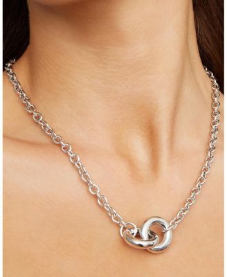  Sterling Silver Together Pendant Necklace, 20"