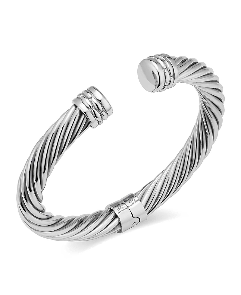 Oradina Sterling Silver Candy Cane Cuff