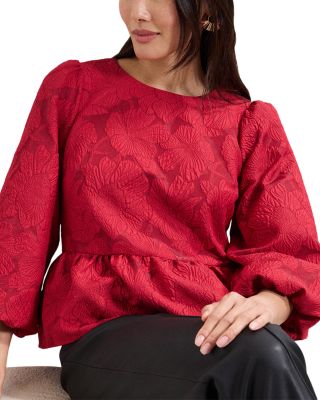 Ellis Peplum Hem Top