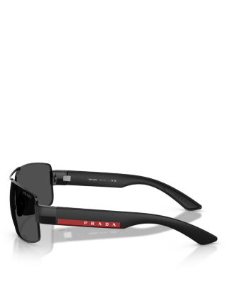 Linea Rossa Wraparound Sunglasses, 65mm