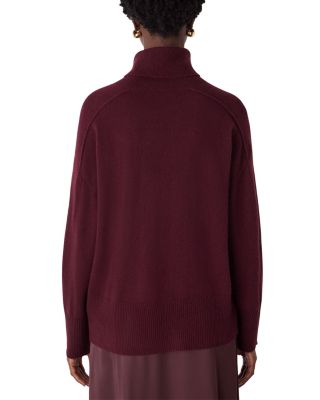 Cashmere Seam Roll Neck Knit Sweater