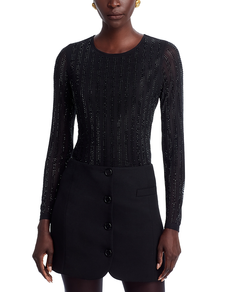 Elie Tahari The Adeline Rhinestone Top