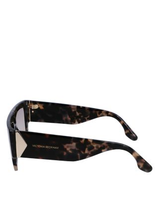 Plaque Square Sunglasses, 55mm