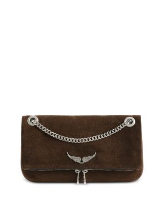 Rock II Suede Leather Clutch