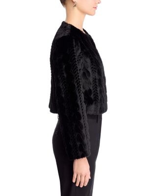 Crewneck Faux Fur Shrug