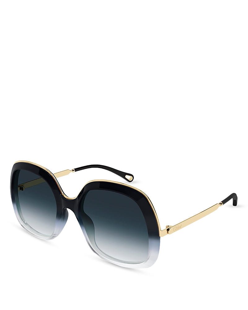 Chloe Square Sunglasses, 56mm