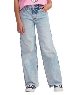 Girls' High Rise Straight Wide Leg Jeans - Little Kid, Big Kid