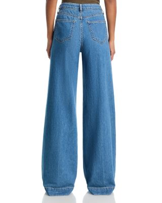 Sandy High Rise Wide Leg Jeans in Wilton