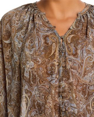 Teagan Printed Dolman Sleeve Blouse