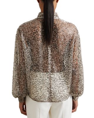 Sienna High Neck Embellished Top