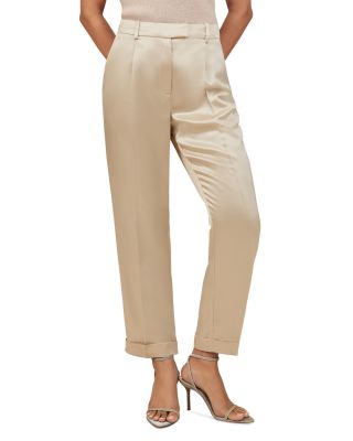 Celia Tapered Satin Pants 