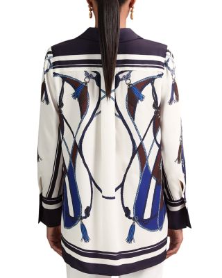 Isla Scarf Print Shirt