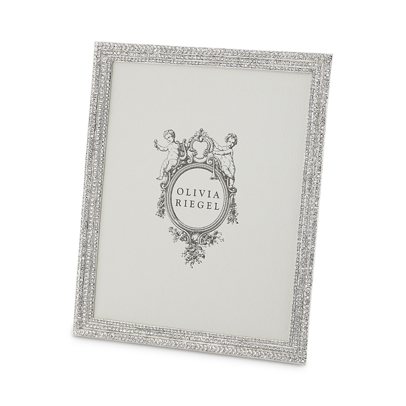Olivia Riegel Classic Crystal Pave Frame, 8.75 X 10.75 In Gray