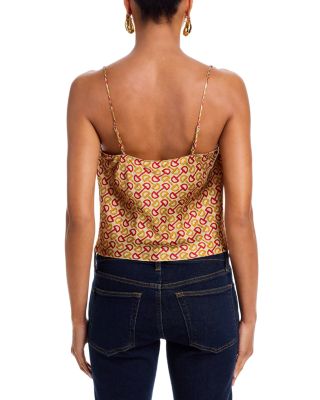 Calista Silk Horsebit Cowlneck Cami