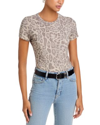 Ressi Leopard Print Crewneck Tee