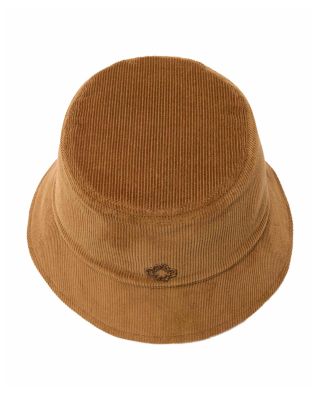 Corduroy &amp; Faux Shearling Reversible Bucket Hat