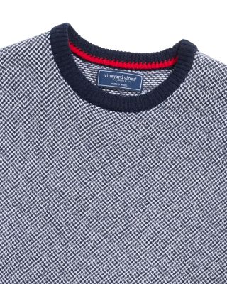 Merino Wool, Nylon & Cotton Birdseye Sweater