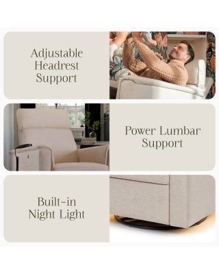 Willa Deluxe Power Recliner & Swivel Glider with Heat & Massage