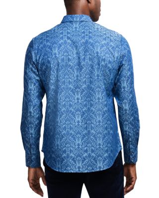 Highland Cotton Blend Button Down Shirt