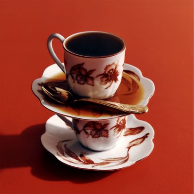 Espresso Cup and Saucer Rouge de Fer
