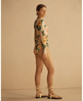 IBISCO Ruched Long Sleeve One Piece