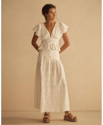 VINYA Ruched Resort Skirt