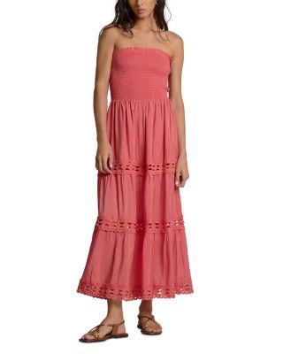 Strapless Swim Cover Up Maxi Dress