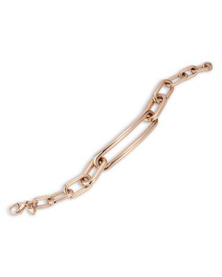 18K Rose Gold Morrell Graduated Oval Link Bracelet