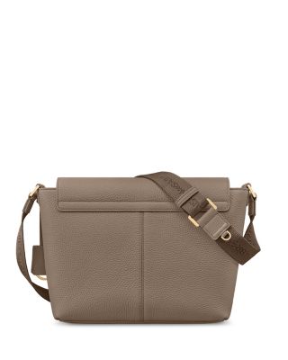 Medium Leather Flaire Messenger Bag