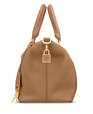 Small Leather Weekender Bag