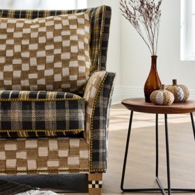 Mad for Plaid Wing Chair