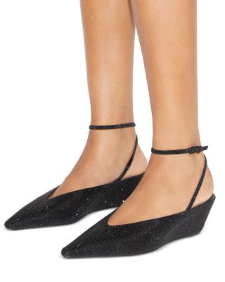 Women's Pave Wedge Flats