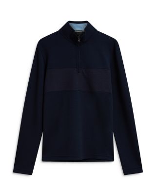 Simonea Textured Panel Half Zip Sweatshirt