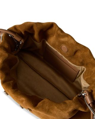 Small Crystal & Suede Bag